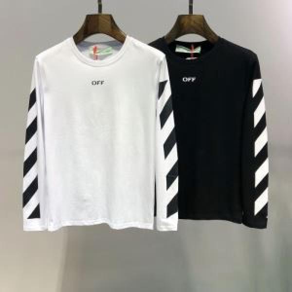 2色可選 長袖Tシャツ Off-White オフホワイト 2026春夏トレンドアイテム まずは定番！人気アイテム