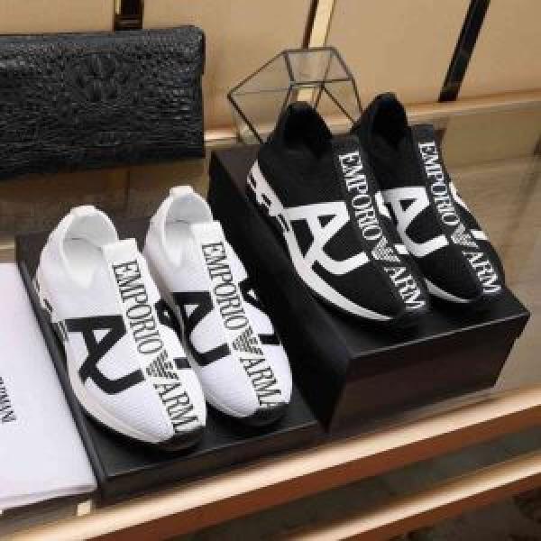 アルマーニ ARMANI カジュアルシューズ 2色可選 2026春夏トレンドアイテム 定番のスタイル春夏限定