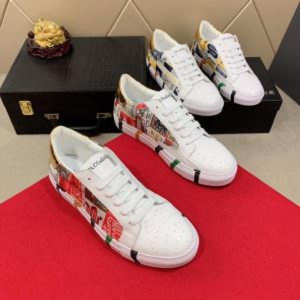 夏らしい季節感 2026春夏も引き続きトレンド ドルチェ＆ガッバーナ Dolce&Gabbana 2色可選 カジュアルシューズ