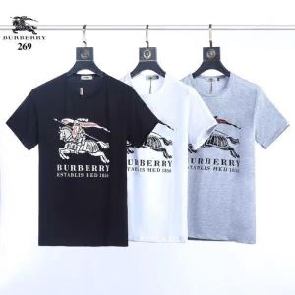2025即旬な装いに バーバリー BURBERRY Tシャツ/ティーシャツ きちんと感が抜群 3色可選 オシャレな印象に
