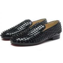 最新作一番人気のクリスチャンルブタンChristian Louboutin　ローラー ボート スニーカー 靴　28638836　スエード スリッポン