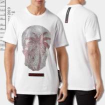 PHILIPP PLEIN Tシャツ/半袖トレンドアイテムとして継続 2色可選フィリッププレイン春夏の流行り2026新品