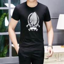 フィリッププレイン 特に夏は人気アイテム PHILIPP PLEIN 今流行りの最新コレクション 2色可選  Tシャツ/半袖