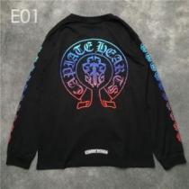 新着アイテム最安値CHROME HEARTS 2026 クロムハーツ 長袖 コピー コットン ロングｔシャツ メンズ コーデ 人気 おすすめ