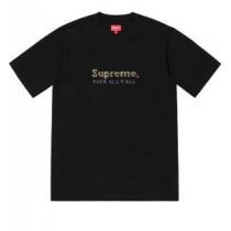 今シーズン注目のデザイン Supreme 19ss Gold Bars Tee 2026春夏のトレンド新商品 シャツ/半袖 2色可選