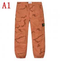 2色可選 スエットパンツ 今流行のストリート上品 Supreme 19SS Stone Island Camo Cargo Pant きちんと感をプラス