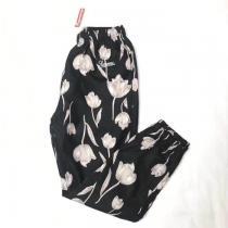 柔らかい印象に上質 Supreme  19SS Floral Silk Track Pant  3色可選 スエットパンツ上品な涼やかさある印象に