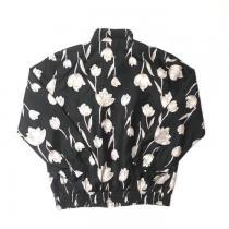 こだわりのコート 19ss Floral Silk Track Jacket Pant爽やかカジュアル人気 2色可選  柔らかい印象に上質
