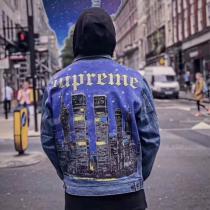 すっきりした印象に Sup 19SS Supreme New York Jacketおしゃれ上級者に挑戦  2色可選 デニムジャケット