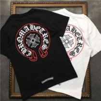 2026年春夏シーズンの人気 毎年トレンドアイテムが出る ロムハーツ CHROME HEARTS 半袖Tシャツ 2色可選 男女兼用