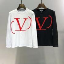 2色可選 長袖Tシャツ 《2026年》今、注目のストリート 魅力的なカラー使い ヴァレンティノ VALENTINO
