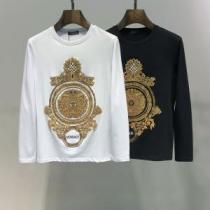 オススメしたい最新注目ファション ヴェルサーチ VERSACE 長袖Tシャツ 2色可選 2026年最新ファッション