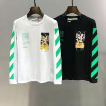 Off-White オフホワイト 長袖Tシャツ 2色可選 《2026年》今、注目のストリート 鮮度アップブランド最新