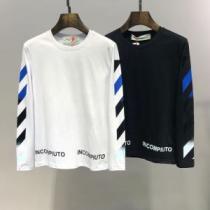 長袖Tシャツ 2色可選 2026春夏トレンドアイテム おしゃれデザインも大人気 Off-White オフホワイト