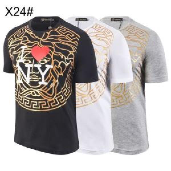 2026春夏人気トレンドアイテム ヴェルサーチVERSACE  Tシャツ/半袖 特に夏は人気アイテム  3色可選