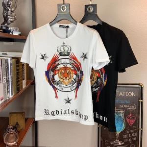ドルチェ＆ガッバーナ Dolce&Gabbana 大人っぽく見せ新作 2026夏ファション新品 半袖Tシャツ 2色可選 夏らしい品格が漂う