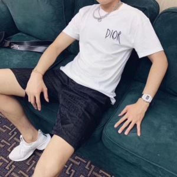 ディオール DIOR きちんと感が抜群 2026年の夏のマスト 半袖Tシャツ クールな印象を引き立て 2色可選
