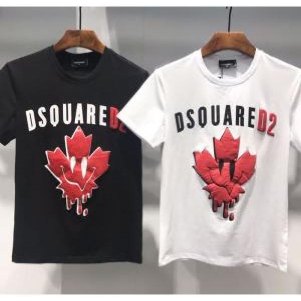2色可選 ちょっと大人の印象 半袖Tシャツ  2026年春夏流行ファッション ディースクエアード DSQUARED2 夏に良く似合うちょっと新品