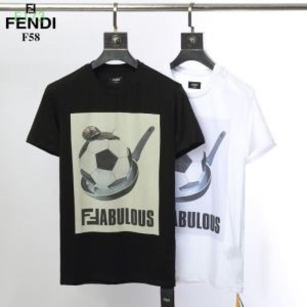 2色可選夏らしい爽やかさ  半袖Tシャツ  2026春夏も引き続き人気セール フェンディ FENDI オシャレな印象に