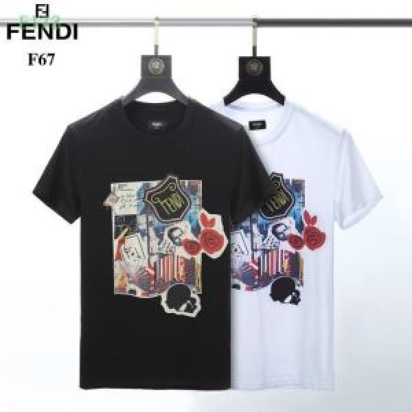 さわやか夏スタイル新品 半袖Tシャツ  フェンディ2025年春夏シーズンの人気  FENDI 2色可選 今シーズン注目のデザイン