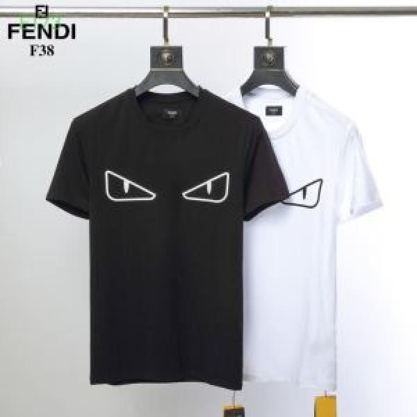 半袖Tシャツ  シンプルながら切れ味のいい フェンディ FENDI2025年春夏シーズンの人気 オシャレ上級者に 2色可選