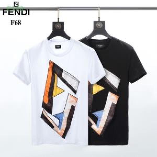 2色可選 スタイルアップ上品 半袖Tシャツ  2026年春夏のトレンドアイテム フェンディ FENDI  ちょっと大人の印象