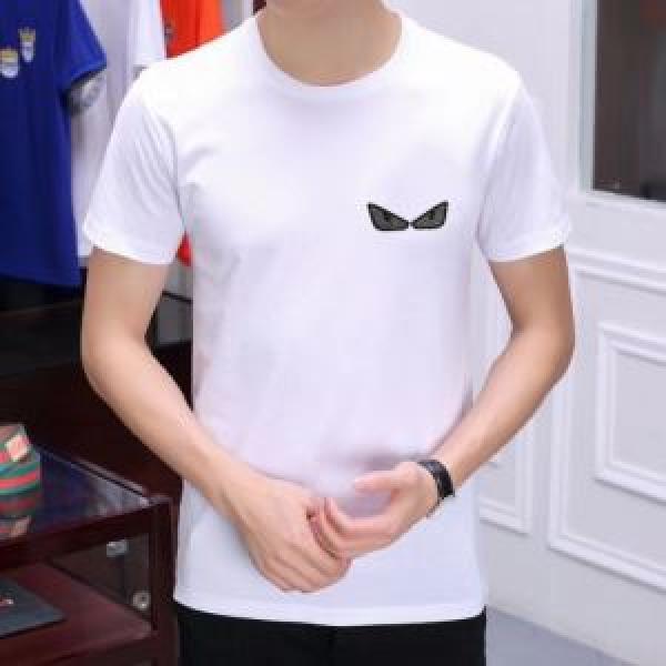 魅力的なカラー使い 2色可選 半袖Tシャツ  フェンディ FENDI 2026春夏は人気定番 目を引く春夏トップス