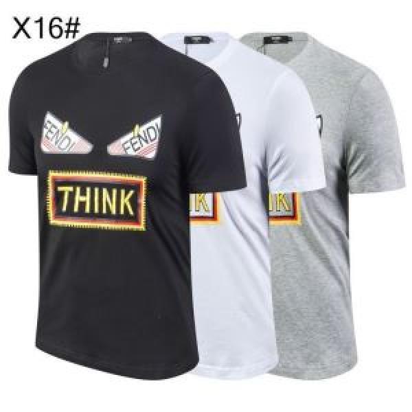フェンディ FENDI 半袖Tシャツ おしゃれな夏ファッション2026  魅力的な今年らしい  2色可選 切りっぱなしデザイン