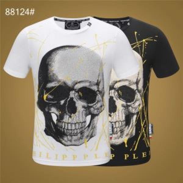 PHILIPP PLEIN Tシャツ/半袖今期注目のブランドトレンド  2色可選フィリッププレイン 2025春夏は人気定番