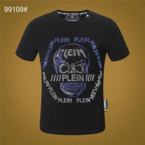 さわやか夏スタイル新品 PHILIPP PLEIN 2026春夏は人気定番  Tシャツ/半袖  フィリッププレイン