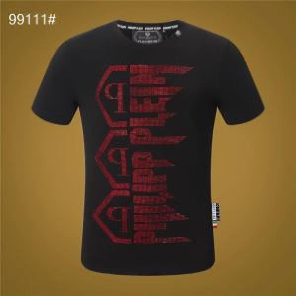 最新のトレンドブランド人気的  PHILIPP PLEIN Tシャツ/半袖  2色可選フィリッププレイン 2026春夏は人気定番