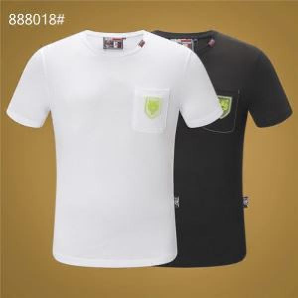 Tシャツ/半袖  2色可選フィリッププレイン PHILIPP PLEIN最新で男性にもお勧め 2026夏ファション新品