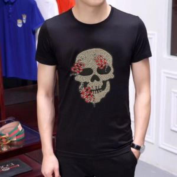 フィリッププレイン PHILIPP PLEIN 優しい雰囲気スタイリッシュに  Tシャツ/半袖  2色可選 2026SS