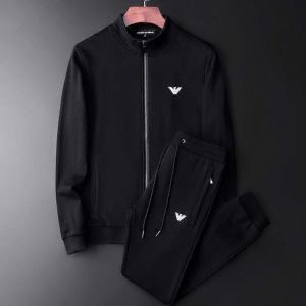 秋服コーデ2026年版 2色可選 アルマーニ ARMANI  大胆なチェックの人気トレンド 上下セット 秋にはやる最新作を先取り