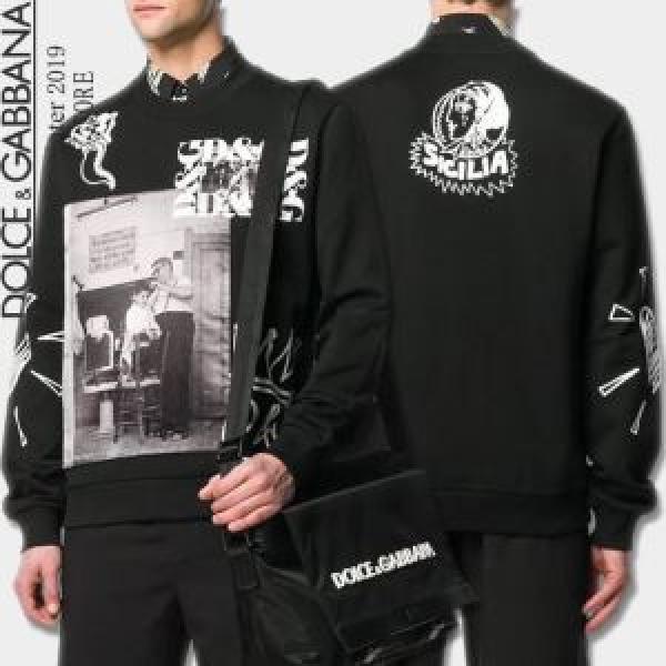ドルチェ＆ガッバーナ Dolce&Gabbana 素敵続くトレンド プルオーバーパーカー  2色可選 最重要！2026秋冬トレンド ファッション上級者向け