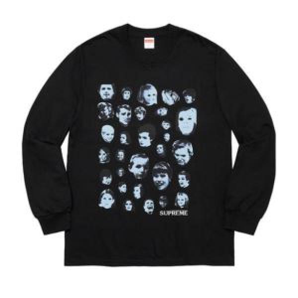 毎日はちょっとイイ秋冬新品 Supreme 19FW Faces LS Tee お洒落で秋冬注目トレンド 2色可選  プルオーバーパーカー