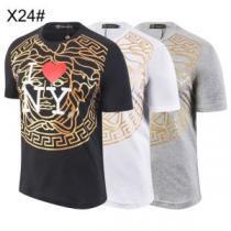 2026春夏人気トレンドアイテム ヴェルサーチVERSACE  Tシャツ/半袖 特に夏は人気アイテム  3色可選