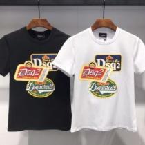 半袖Tシャツ 夏の大人カジュアルスタイル  2色可選 2026年最新ファッション ディースクエアード DSQUARED2 スタイルアップ効果