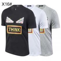 フェンディ FENDI 半袖Tシャツ おしゃれな夏ファッション2026  魅力的な今年らしい  2色可選 切りっぱなしデザイン