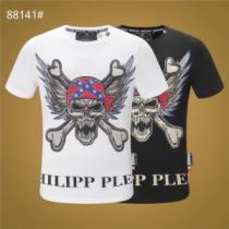 PHILIPP PLEIN Tシャツ/半袖  2色可選トレンド感があって涼しげ フィリッププレイン 2025年春夏シーズンの人気