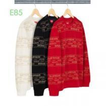 絶妙な大人っぽさと遊び心 Supreme 19aw Metallic Jacquard Crewneck 3色可選 プルオーバーパーカー 今年らしいおすすめ新品