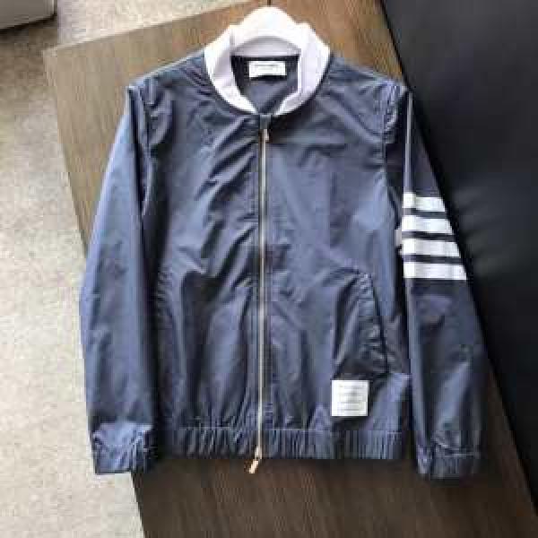 快適人気モデルトムブラウンコピージャケットTHOM BROWNEジップナイロンジャケット高品質4-BAR SWIM-TECH BOMBER