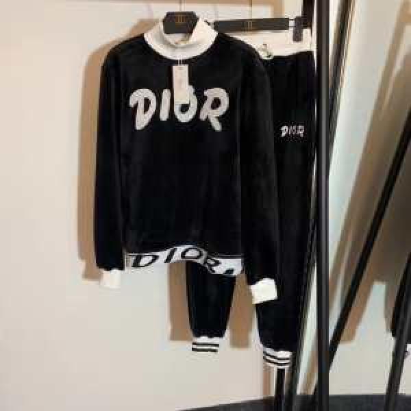 Dior 秋冬新作おすすめディオールパーカーレディーススウェットシャツセットアップコピーカシミヤ ニットウェア秋冬トレンド人気新品