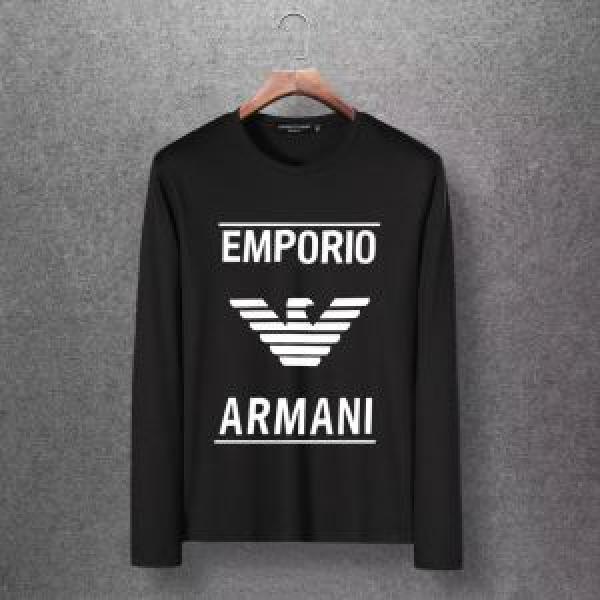 アルマーニ ARMANI 長袖Tシャツ 多色可選 今年の秋冬のトレンド激安セール 2026秋冬流行ファション