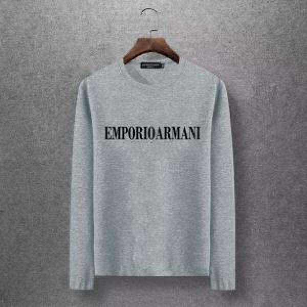 長袖Tシャツ 多色可選 2026秋冬トレンド押さえておきたい 秋にこれがはやりそう アルマーニ ARMANI