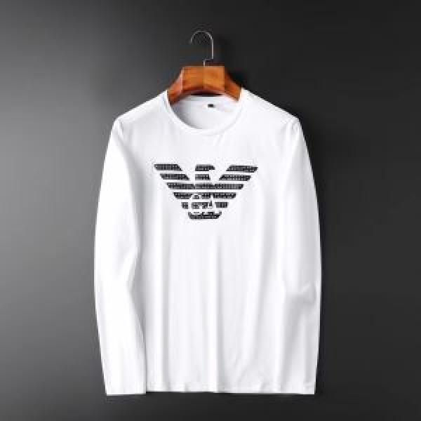 2色可選 長袖Tシャツ アルマーニ ARMANI 2026トレンドファッション新品 今から取り入れられるトレンド