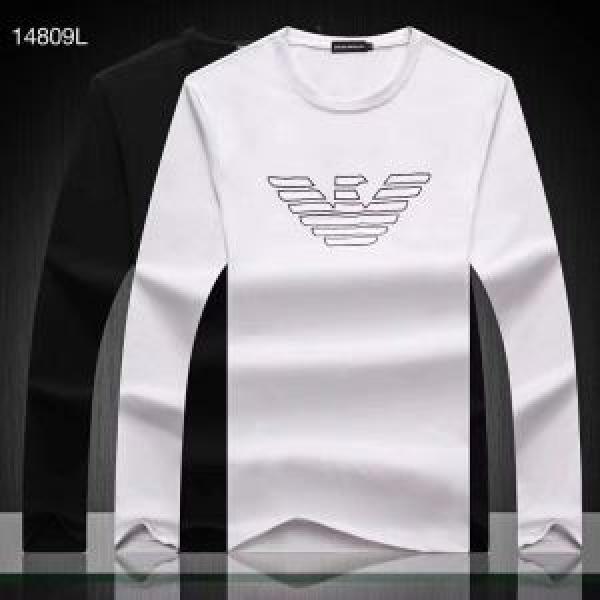 毎日はちょっとイイ秋冬新品 アルマーニ ARMANI 長袖Tシャツ 2色可選 速報！2026年秋ファッショントレンド