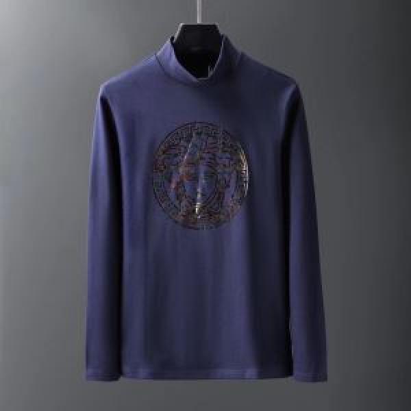 更にトレンドが急上昇中 2026秋冬トレンド押さえておきたい ヴェルサーチ VERSACE 長袖Tシャツ 3色可選