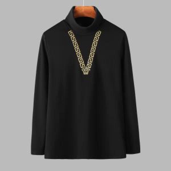 2色可選 長袖Tシャツ ヴェルサーチ VERSACE 2026秋のファッショントレンドはこれ 今季トレンド新作はこれ
