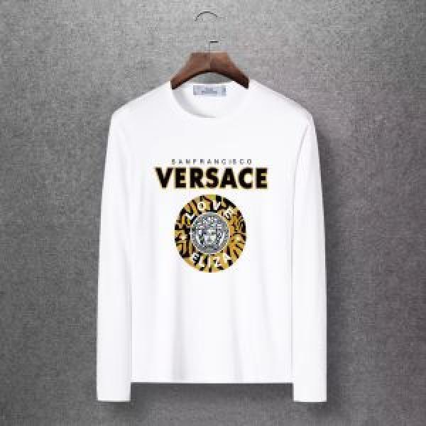 毎日はちょっとイイ秋冬新品 2026秋冬トレンドアイテム ヴェルサーチ VERSACE 長袖Tシャツ 4色可選